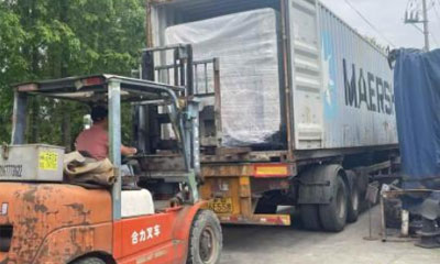 ZFM-1080KN Automatic window laminating machine with flying knife(window patching) was transported to Bangladeshi.
